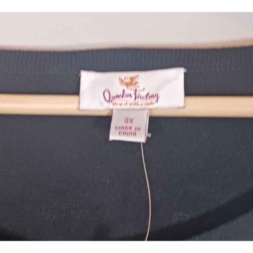 Quacker Factory Polka Dot Sequin 3/4 Length Sleev… - image 4